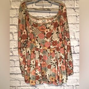Off the shoulder floral top